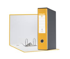 Registratore Eurofile G55 - dorso 8 cm - protocollo - 23 x 33 cm - giallo - Esselte - 390755090 - 8004157735091 - DMwebShop