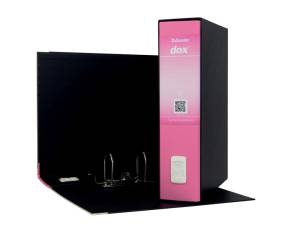 Registratore Dox 2 - dorso 8 cm - protocollo - 23 x 34 cm - rosa - Esselte - Dox - D15219 - 8004389087395 - DMwebShop