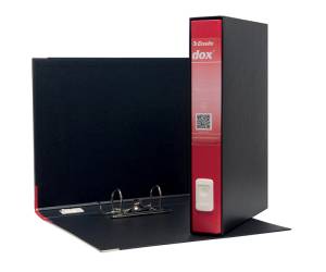 Registratore 5 - dorso 5 cm - protocollo - 23 x 34 cm - rosso - Esselte - Dox - D26511 - 8004389087876 - DMwebShop
