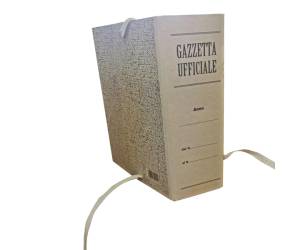 Faldone - legacci incollati - per Gazzetta Ufficiale - juta - 31 x 22 cm - dorso 10 cm - paglia - conf. 25 pezzi - Brefiocart - 0202207 - 8014819006056 - DMwebShop