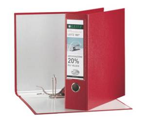 Registratore 180 G65 - dorso 8 cm - protocollo - 23 x 33 cm - rosso - Leitz - 390765160 - 8004157765166 - DMwebShop