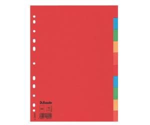 Separatore Economy - 10 tasti - cartoncino colorato 160 gr - A4 - multicolore - Esselte - 100201 - 5902812002010 - DMwebShop