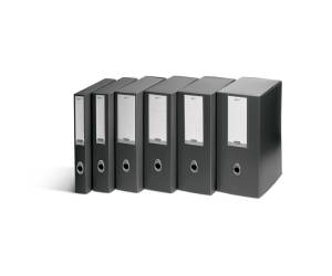 Scatola progetto Plus Vip - 34,5 x 24,5 cm - dorso 6 cm - grigio antracite - conf. 5 pezzi - Fellowes - 1007101 - 43859658961 - DMwebShop