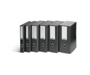 Scatola progetto Plus Vip - 34,5 x 24,5 cm - dorso 10 cm - grigio antracite - conf. 5 pezzi - Fellowes - 1007301 - 43859658985 - DMwebShop