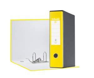 Registratore Eurofile G55 - dorso 8 cm - protocollo - 23 x 33 cm - giallo vivida - Esselte - 390755930 - 8004157755938 - DMwebShop
