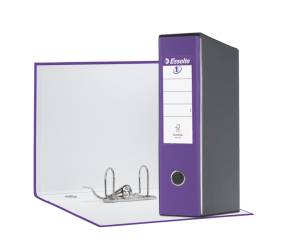 Registratore Eurofile G55 - dorso 8 cm - protocollo - 23 x 33 cm - viola - Esselte - 390755950 - 8004157755952 - DMwebShop