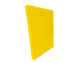Cartella progetto con elastico 24 x 35 cm dorso 3 cm giallo - 5214