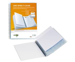 Portalistini personalizzabile Uno Spiro TI con spirale 22 x 30 cm 30 buste - 5286