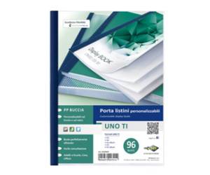 Portalistini personalizzabile Uno TI 22 x 30 cm 96 buste blu - 4403