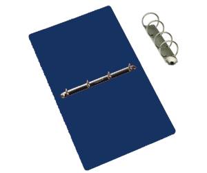 Raccoglitore Presspan A4,4 anelli 25 mm dorso 4 cm blu - 5371
