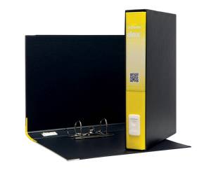 Registratore 5 dorso 5 cm protocollo 23 x 34 cm giallo Esselte - 5422