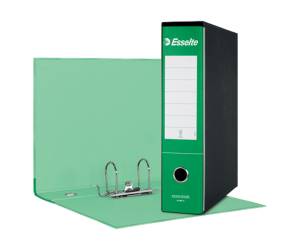 Registratore Essentials G75 dorso 8 cm protocollo 23 x 33 cm verde Esselte 390775180 - 4518