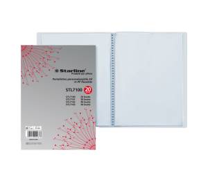 Portalistini personalizzabile - PPL - 22 x 30 cm - 20 buste - trasparente - Starline - XP20T - 8025133020376 - DMwebShop