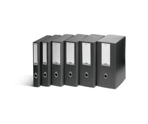 Scatola progetto Plus Vip 34,5 x 24,5 cm dorso 4 cm grigio antracite - 5516