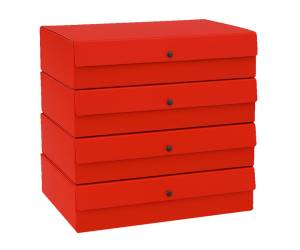 Scatola progetto dorso 12 cm rosso - 4821