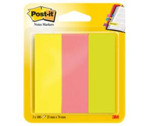 Segnapagina in carta 671,3,25 x 76 mm 3 colori Neon - 5260