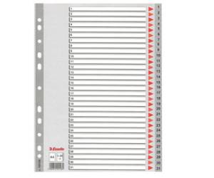 Separatore numerico 1,31 PP A4 grigio - 2330