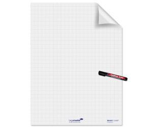 Fogli elettrostatici Magic Chart - 60 x 80 cm - quadretti 2,5 cm - rotolo da 25 pezzi - Legamaster - L-1590 00 - 8713797095167 - DMwebShop