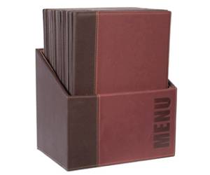 Menu Box Trendy - 20 Portamenu' - bordeaux - Securit - MC-BOX-TRA4-WR - 8717624245176 - DMwebShop