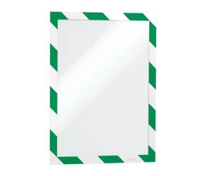 Cornice Duraframe Security adesiva pannello magnetico A4,21 x 29,7 cm verde bianco - 13666