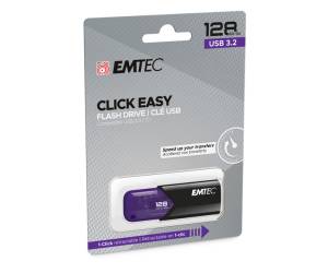 Memoria USB B110 USB 3.2 ClickeEasy - viola - 128 Gb - Emtec - ECMMD128GB113 - 3126170173188 - DMwebShop