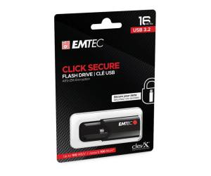Memoria USB B120 Click Secure 16 GB Emtec - 2283