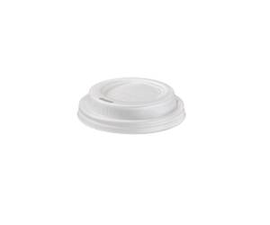 Tappo per bicchiere in CPLA bianco 115 ml - 25427