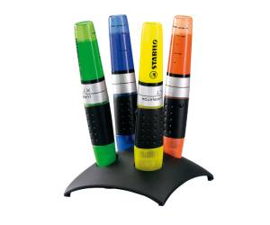 Evidenziatore Luminator - punta a scalpello - tratto 2 - 5 mm - set 4 colori - Stabilo - 7104-2 - 4006381176583 - DMwebShop
