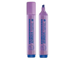 Evidenziatore Video - punta a scalpello - da 1 - 5 mm - lilla - conf. 12 pezzi - Tratto - 830208 - F830210 - 8000825062131 - DMwebShop