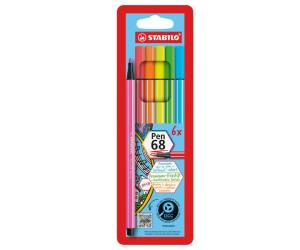 Pennarello Pen 68 colori assortiti neon astuccio 6 pezzi - 14464