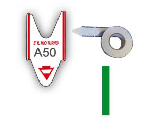 Rotolo da 2000 ticket per elimina code - verde - conf. 5 rotoli - Printex - TR/ROLL/VER - 8032618974192 - DMwebShop