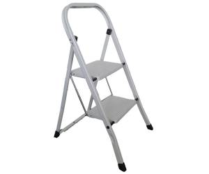 Scala sgabello Dali' - 2 gradini - acciaio verniciato grigio - Marchetti - 21389 - 8021227008404 - DMwebShop