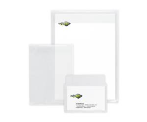 Buste con patella Soft P PPL 25 x 35 cm liscio trasparente - 5052