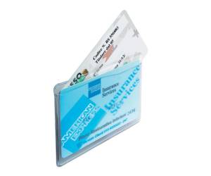 Porta Cards 2 tasche 9,5 x 6,5 cm trasparente - 4246