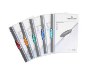 Cartelline con clip Swingclip - PPL - 22 x 31 cm - clip colorata - trasparente - conf. 5 pezzi - Durable - 2284-00 - 4005546209364 - DMwebShop