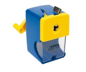 Temperamatite a manovella con contenitore - 1 foro - Lyra - L7321660 - 4084900830079 - DMwebShop