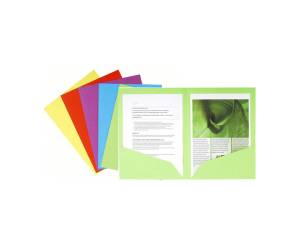 Cartelline a doppia tasca Rock s 220 gr A4 cartoncino lustre mix 5 colori - 14698