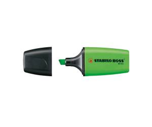 Evidenziatore Boss Mini - punta a scalpello - tratto 2 - 5 mm - verde 33 - conf. 10 pezzi - Stabilo - 07/33 - 42117650 - DMwebShop