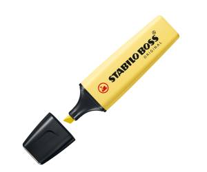Evidenziatore Boss Original Pastel - punta a scalpello - tratto 2 - 5 mm - giallo banana 144 - conf. 10 pezzi - Stabilo - 70/144 - 4006381492416 - DMwebShop