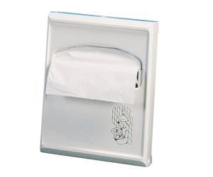 Dispenser per carta copriwater Mini 23x5,5x29,5 cm bianco - 12790
