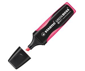 Evidenziatore Green Boss punta a scalpello tratto 2,5 mm rosa 56 plastica riciclata - 14449