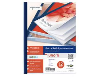 Portalistini personalizzabile Uno TI - 22 x 30 cm - 12 buste - blu - Sei Rota - 55221207 - 8004972006925 - DMwebShop