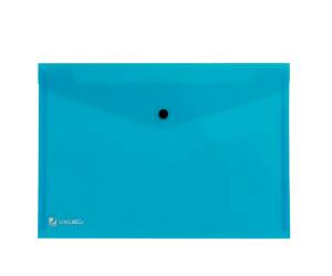 Busta con bottone Pull - 21 x 29,7 cm - azzurro - conf. 5 pezzi - King Mec - 00111316 - 8004389067724 - DMwebShop