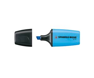 Evidenziatore Boss Mini - punta a scalpello - tratto 2 - 5 mm - azzurro 31 - conf. 10 pezzi - Stabilo - 07/31 - 4006381197571 - DMwebShop
