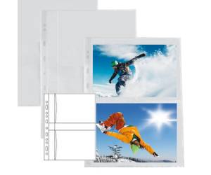 Buste forate Atla F porta foto 4 spazi 13 x 18 cm trasparente - 4212