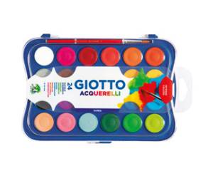 Pastiglie Acquerelli diametro 30 mm colori assortiti astuccio 24 pastiglie - 17385