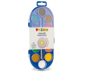 Pastiglie Acquerelli diametro 30 mm colori assortiti astuccio da 12 pastiglie - 17377