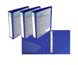 Raccoglitore personalizzabile KingShow 4 anelli a D 40 mm dorso 5 cm 22 x 30 cm blu Starline 1410212 BLEU - 17108