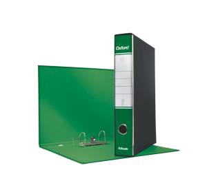 Registratore Oxford G84 - dorso 5 cm - protocollo - 23 x 33 cm - verde - conf. 8 pezzi - Esselte - 390784180 - 8004157744185 - DMwebShop
