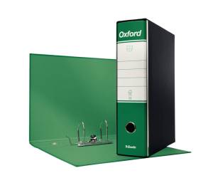Registratore Oxford G85 - dorso 8 cm - protocollo - 23 x 33 cm - verde - conf. 6 pezzi - Esselte - 390785180 - 8004157745182 - DMwebShop
